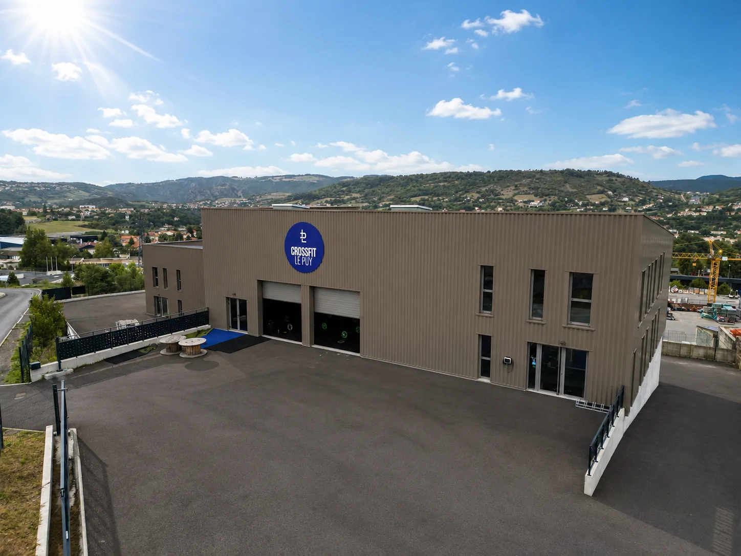 Vue aérienne de la box CrossFit Le Puy et de son environnement