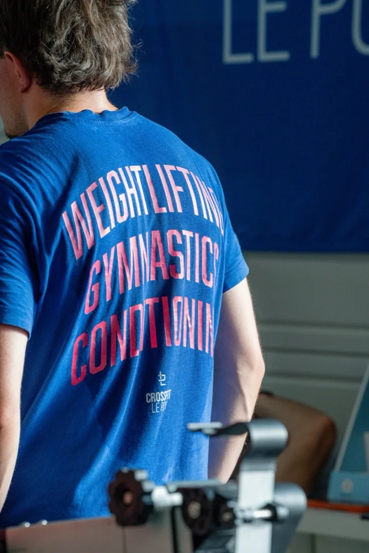 T-shirt CrossFit Le Puy pendant un entraînement